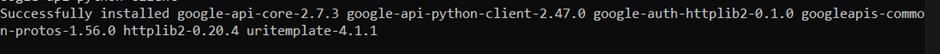 Google Analytics Data Mining - API installation confirmation message